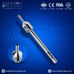 FUE Punch Serrated - 1.1mm Diameter - 4mm Tip - Blue Premium Coating - ASHTEC Surgical