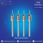 FUE Punches Plain & Serrated , Diameter 0.7 to 1.1mm, Tip Size (3.5 to 6mm) - Image 2
