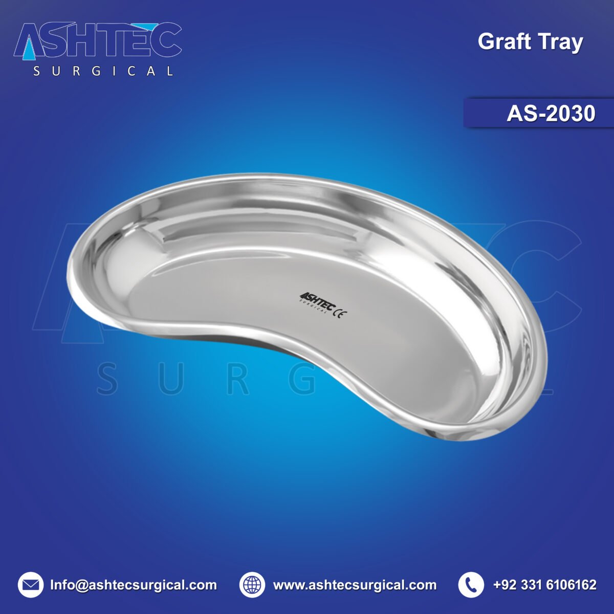 Graft Universal Tray, Size 7 Inches – Premium Stainless Steel  (AS-2030) - Image 1