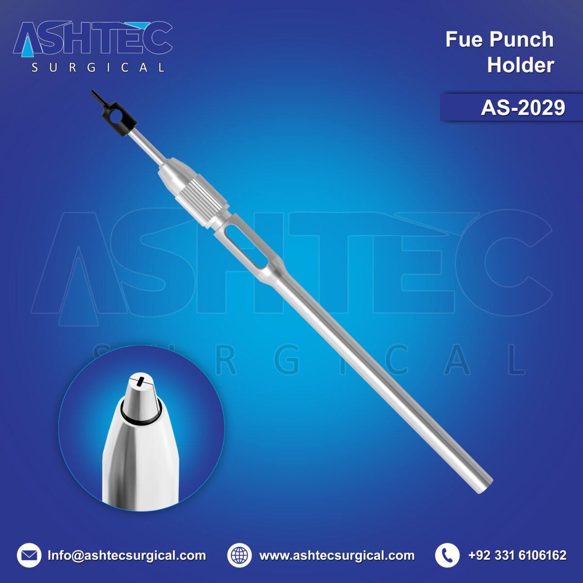 FUE Punch Handle, Size 10cm – Reusable - Image 1