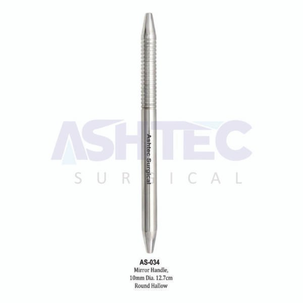 Mirror Handle, 10mm dia, 12.5cm, Round Hollow