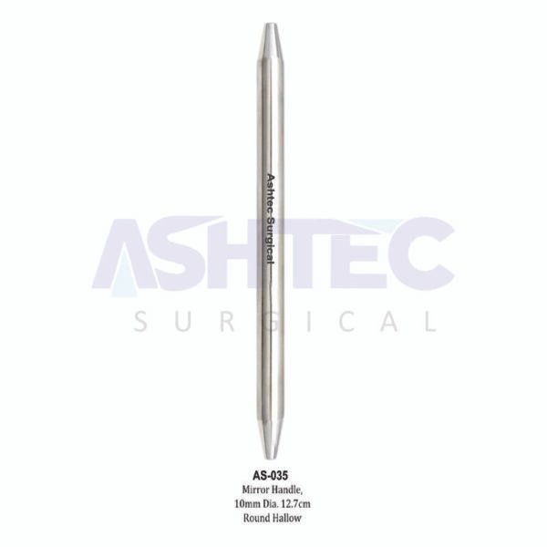 Mirror Handle, 10mm dia, 12.5cm, Round Hollow
