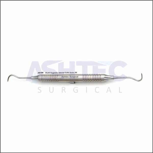 H6/H7 Hygienist Anterior Sickle Scaler, Double Ended