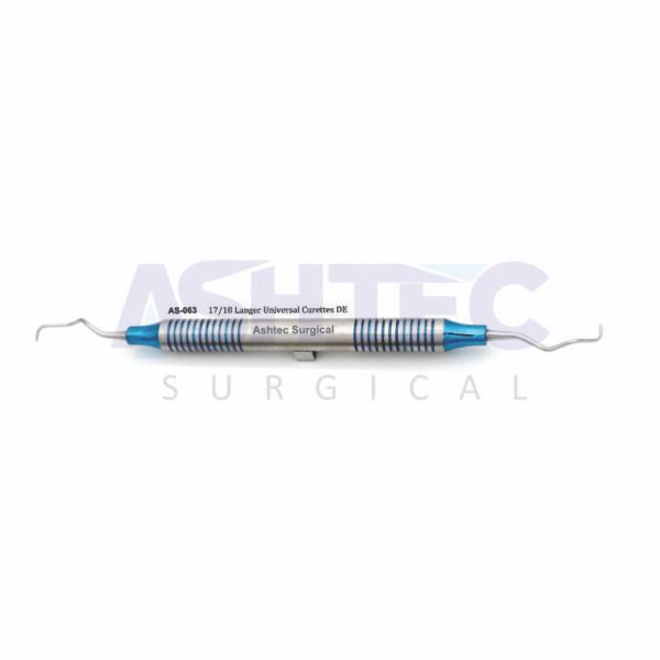 7/8 Langer Universal Curette, Double Ended, BLUE LINE