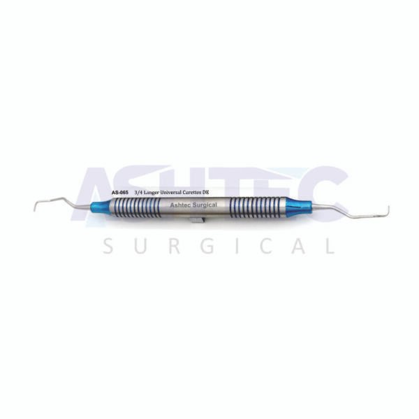 3/4 Langer Universal Curette, Double Ended, BLUE LINE