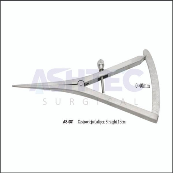 Castroviejo Caliper, Straight, 0-40mm, 18cm