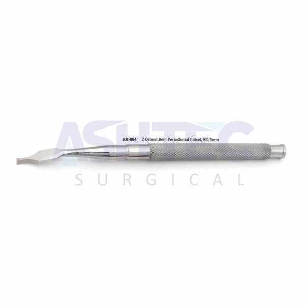 2 OchsenBein Periodontal Chisel, Single Ended, 5mm,  Sharp, Back Curve