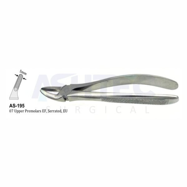 Extracting Forceps, Upper Premolars EF, Serrated EU, 5mm, #07