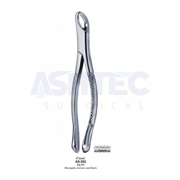 Cryer American Pattern Extracting Forceps, For Lower Incisors & Premolars, Fig. 151
