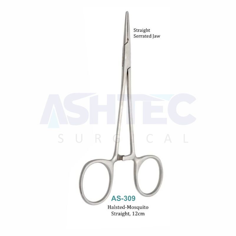AS-309 Halsted-Mosquito Forceps, Straight – 12.5cm - Image 1