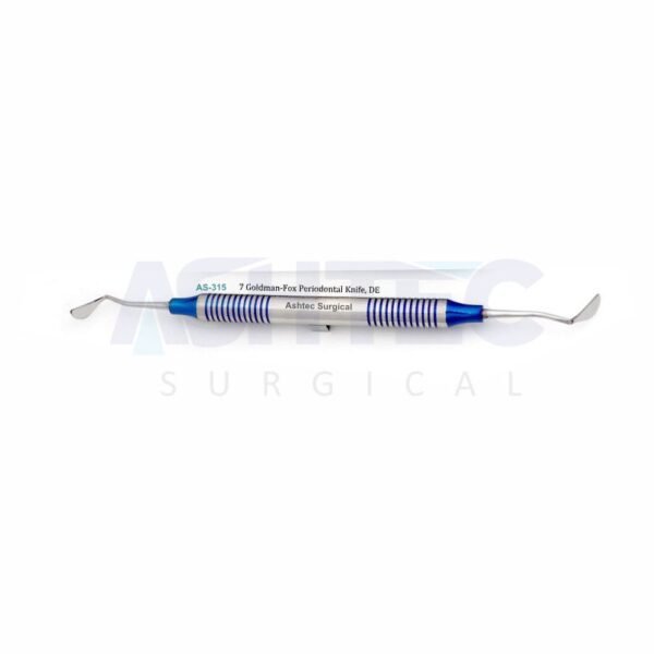 7 Goldman-Fox Periodontal Knife, DE, BLUE LINE