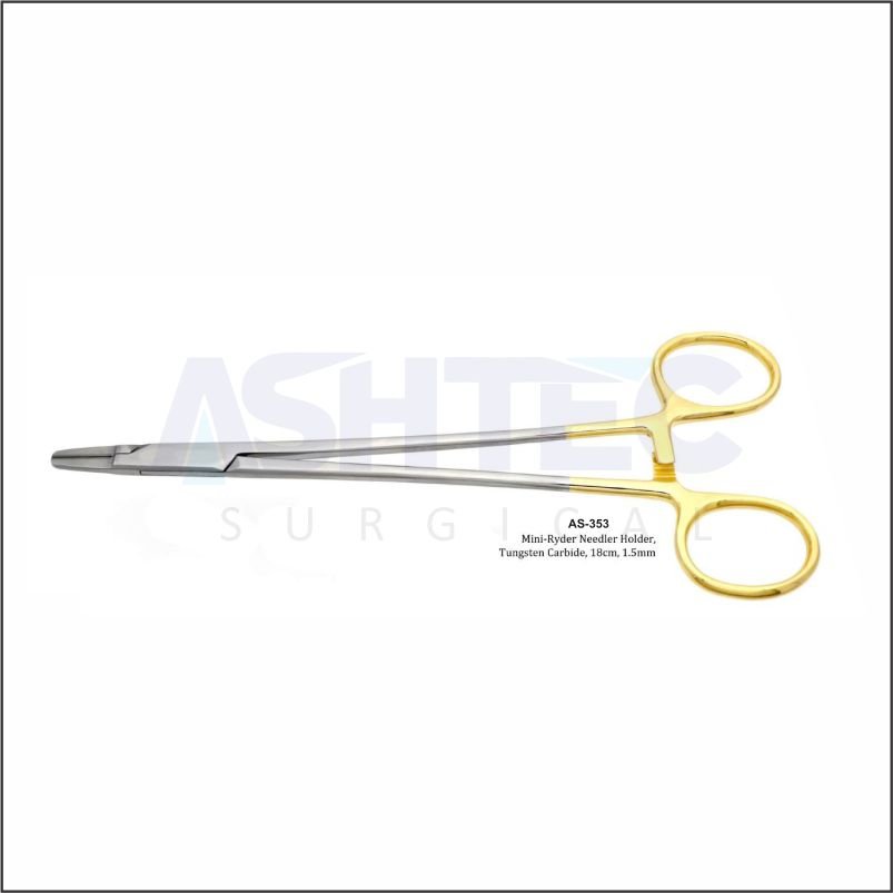 AS-353 Mini-Ryder Needle Holder, T/C, 1.5mm Tip, 18cm - Image 1