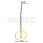 Goldman-Fox Scissors, T/C, 12.5cm, Straight, 1 Serrated Blade