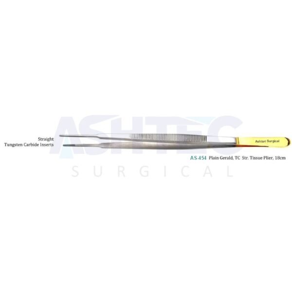 Gerald Tissue Plier, Plain, T/C, 18cm