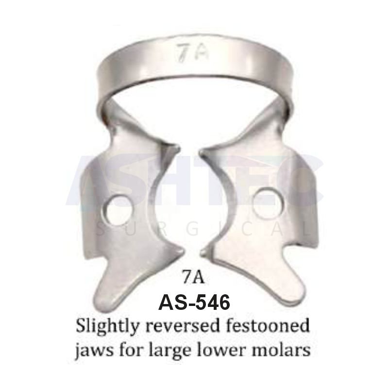 AS-546 Rubber Dam Clamp – Lower Molars, #7A - Image 1