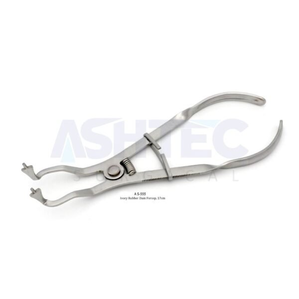 Ivory Rubber Dam Forceps, 17cm