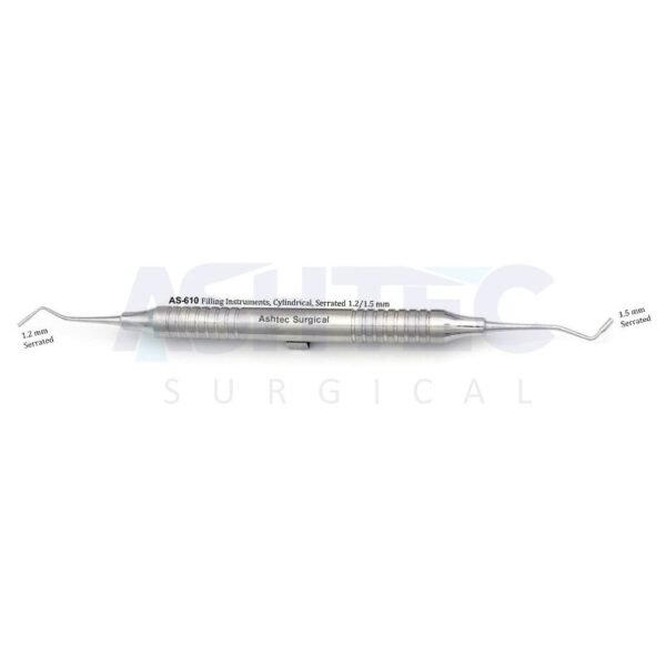 Cylindrical Filling Instrument, Serrated, 1.2mm/1.5mm, DE