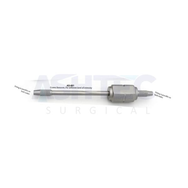 Manual Crown Remover with 6 Interchangeable Tips, Double Ended