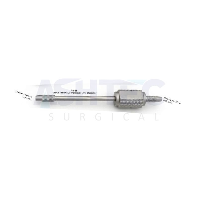 AS-661 Manual Crown Remover with 6 Interchangeable Tips, Double Ended - Image 1