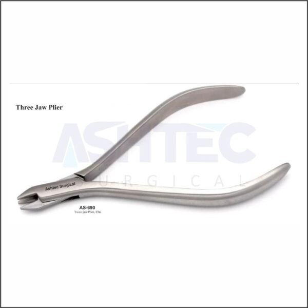 Orthodontic Plier with 3 Jaws, 13cm