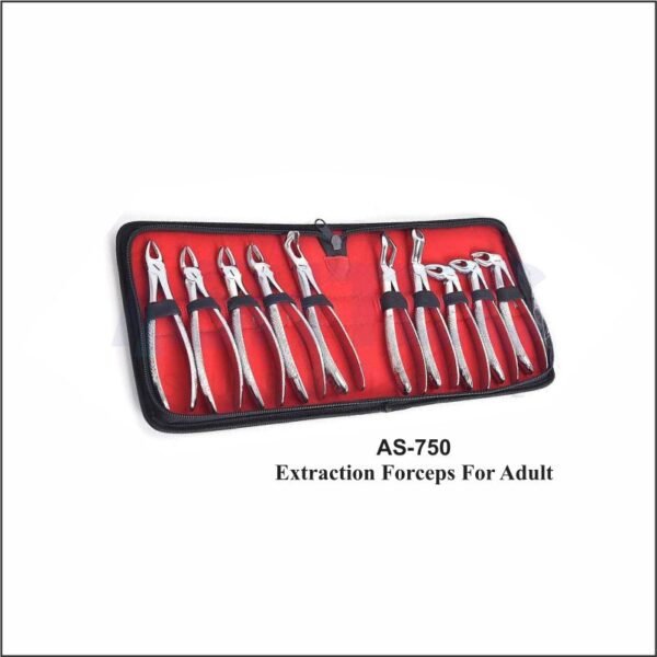 Dental Extracting Forceps Kit for Adults (AS-750)