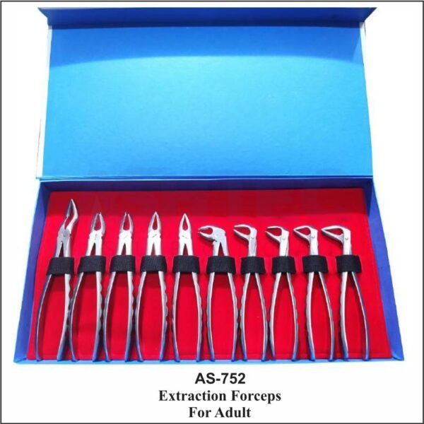 Dental Extracting Forceps Kit for Adults (Pack of 10) – AS-752