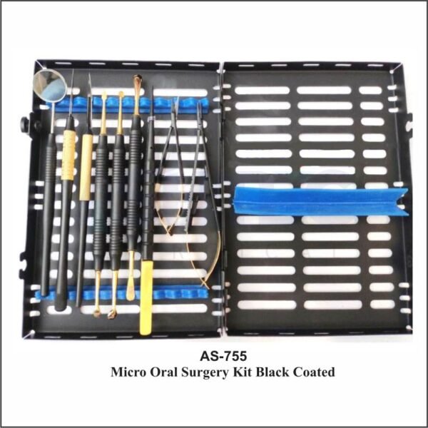 Dental Micro Oral Surgery Kit With Black Coating (AS-755)