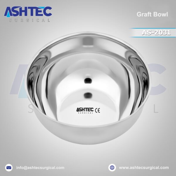 4 inch stainless steel graft bowl for hair transplant