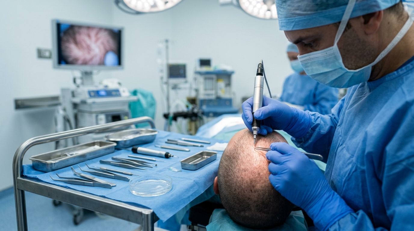 Precision tools in hair restoration surgery